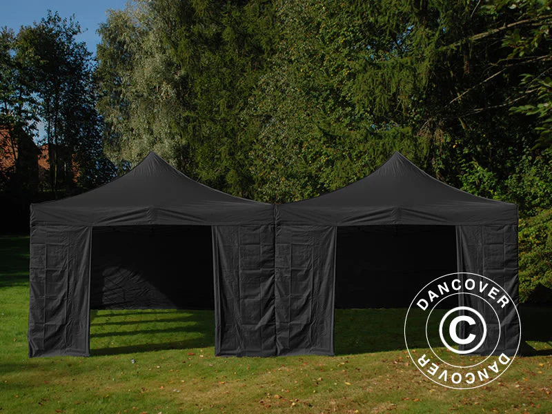 Namiot ekspresowy FleXtents Steel 6x6m Czarny, ze 8 ścianami bocznymi - Image 3
