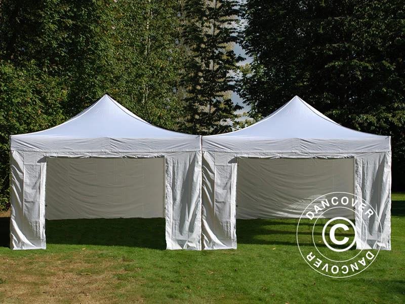Namiot ekspresowy FleXtents Steel 8x6m Biały, ze 8 ścianami bocznymi - Image 3