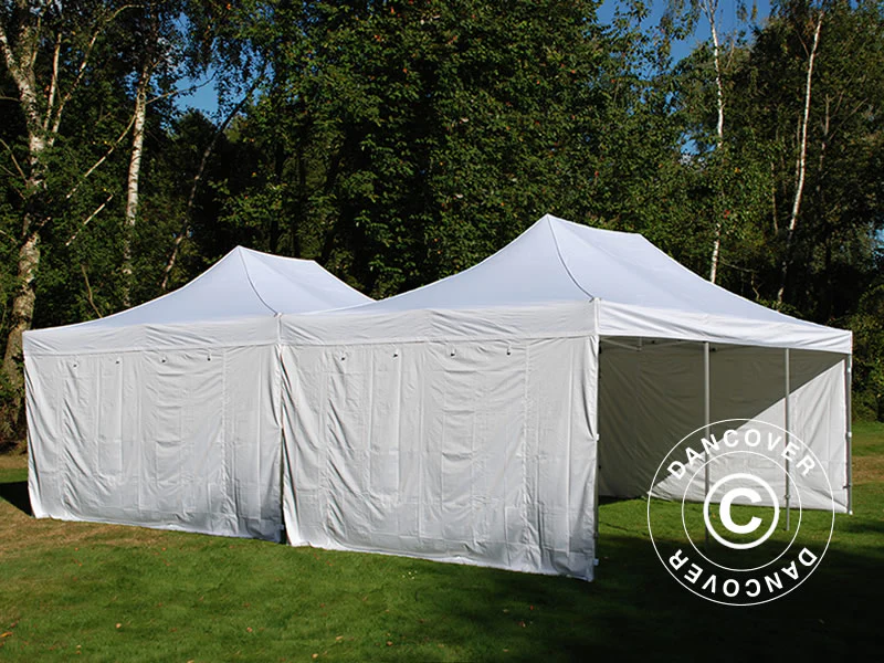 Namiot ekspresowy FleXtents Steel 8x6m Biały, ze 8 ścianami bocznymi - Image 4