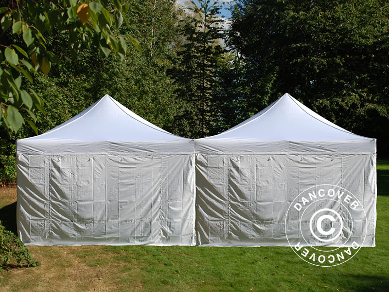 Namiot ekspresowy FleXtents Steel 8x6m Biały, ze 8 ścianami bocznymi - Image 5