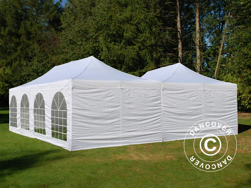 Namiot ekspresowy FleXtents Steel 8x8m Biały, ze 8 ścianami bocznymi - Image 4