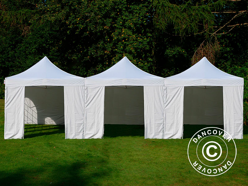 Namiot ekspresowy FleXtents® Steel 9x6m Biały, 8 ścian bocznych w komplecie - Image 4