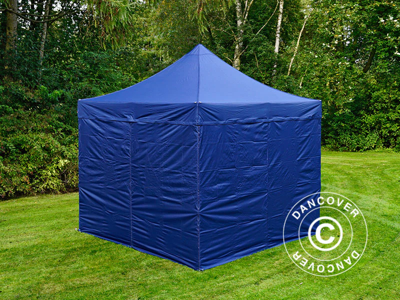 Namiot Ekspresowy FleXtents Xtreme 50 3x3m Ciemny niebieski, mq 4 ściany boczne - Image 4