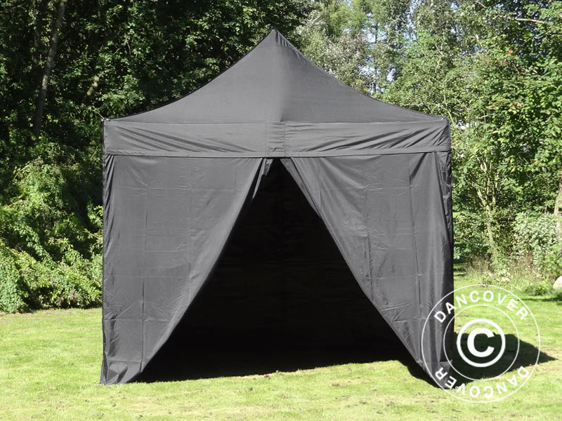 Namiot Ekspresowy FleXtents Xtreme 50 3x3m Czarny, Ogniotrwale, mq 4 ściany boczne - Image 6
