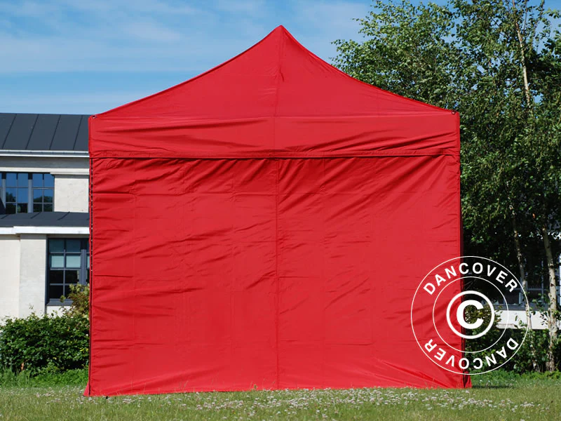Namiot Ekspresowy FleXtents Xtreme 50 3x3m Czerwony, mq 4 ściany boczne - Image 5