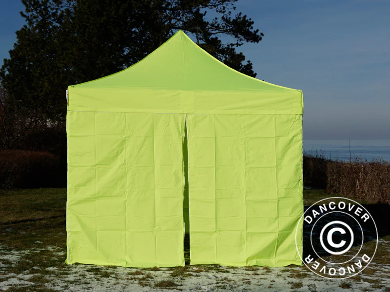 Namiot Ekspresowy FleXtents Xtreme 50 3x3m Jaskrawożółty/zielony, mq 4 ściany boczne - Image 3