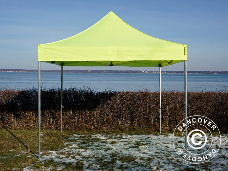 Namiot Ekspresowy FleXtents Xtreme 50 3x3m Jaskrawożółty/zielony, mq 4 ściany boczne - Image 7