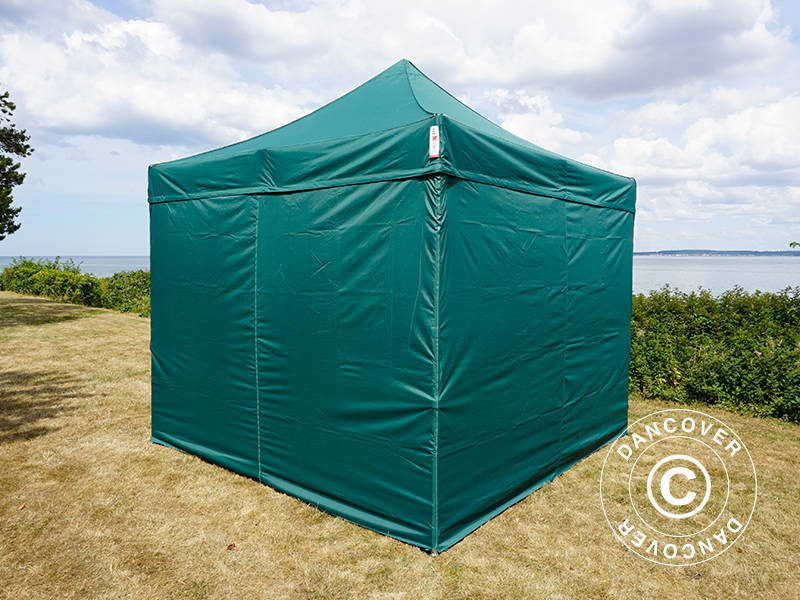 Namiot Ekspresowy FleXtents Xtreme 50 3x3m Zielony, mq 4 ściany boczne - Image 4