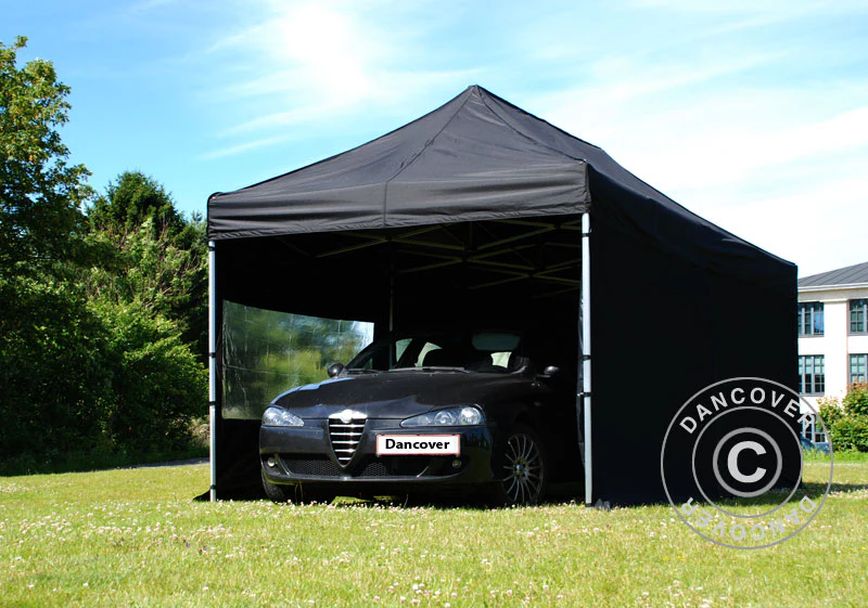 Namiot Ekspresowy FleXtents Xtreme 50 3x6m Czarny, Ogniotrwale, mq 6 ściany boczne - Image 4