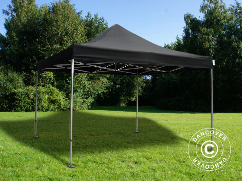Namiot Ekspresowy FleXtents Xtreme 50 4x4m Czarny, Ogniotrwale - Image 2