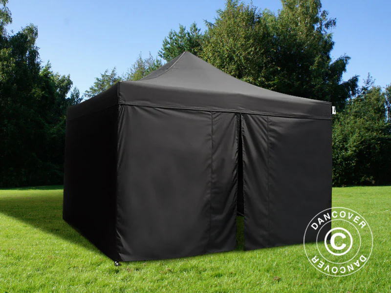 Namiot Ekspresowy FleXtents Xtreme 50 4x4m Czarny, Ogniotrwale, mq 4 ściany boczne - Image 6
