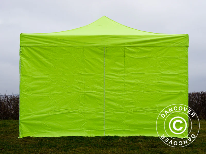 Namiot Ekspresowy FleXtents Xtreme 50 4x4m Jaskrawożółty/zielony, mq 4 ściany boczne - Image 2