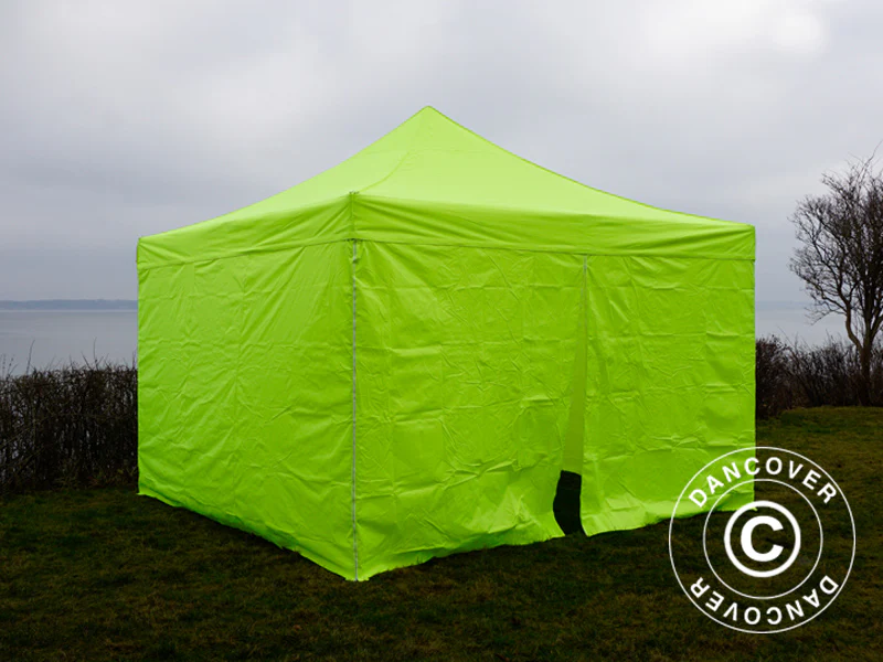 Namiot Ekspresowy FleXtents Xtreme 50 4x4m Jaskrawożółty/zielony, mq 4 ściany boczne - Image 6