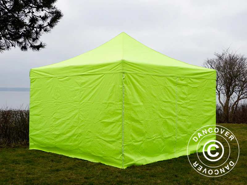 Namiot Ekspresowy FleXtents Xtreme 50 4x4m Jaskrawożółty/zielony, mq 4 ściany boczne - Image 7