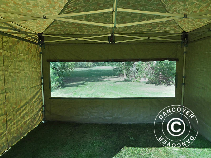 Namiot Ekspresowy FleXtents Xtreme 50 4x4m Kamuflaż/Wojskowy, mq 4 ściany boczne - Image 13