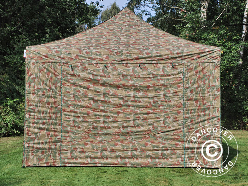 Namiot Ekspresowy FleXtents Xtreme 50 4x4m Kamuflaż/Wojskowy, mq 4 ściany boczne - Image 2