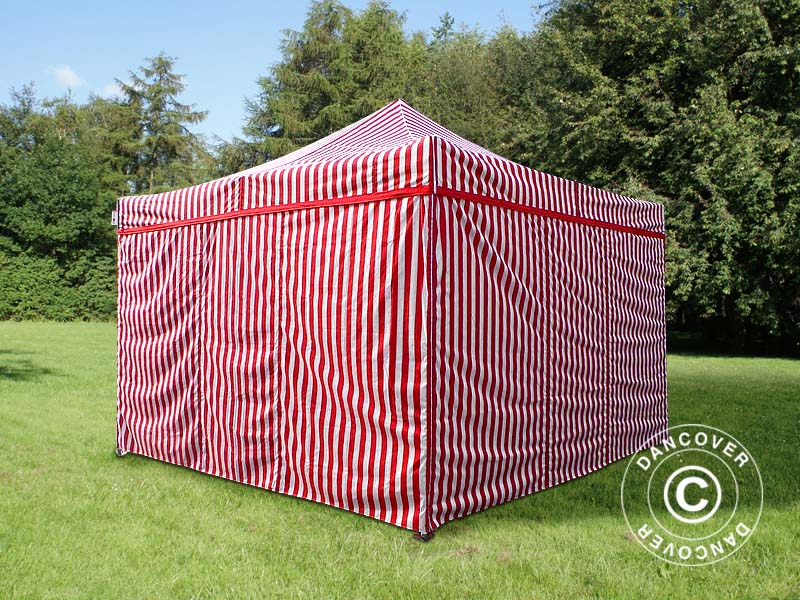 Namiot Ekspresowy FleXtents Xtreme 50 4x4m Pasiasty, 4 ściany boczne - Image 4