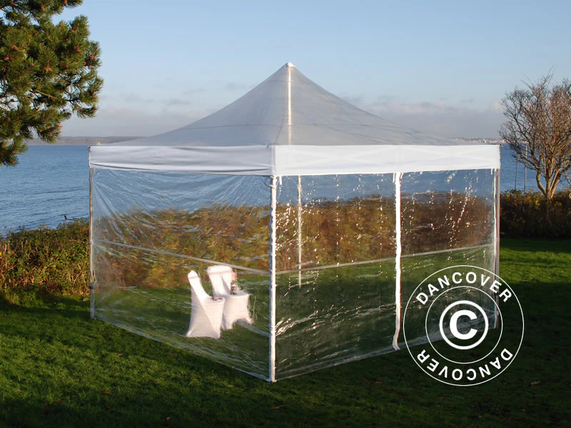 Namiot Ekspresowy FleXtents Xtreme 50 4x4m Przezroczysty, mq 4 ściany boczne - Image 2