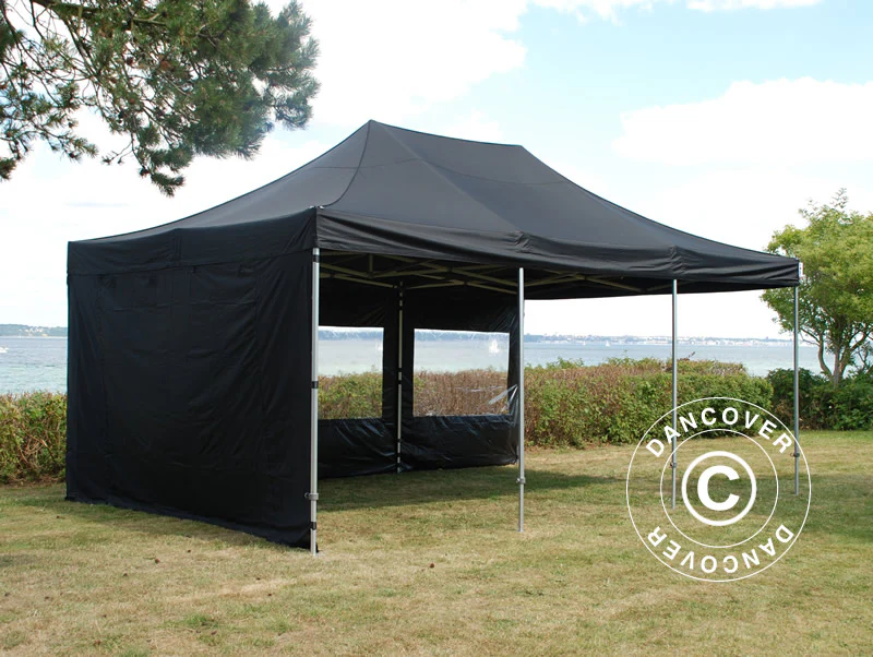 Namiot Ekspresowy FleXtents Xtreme 50 4x6m Czarny, mq 8 ściany boczne - Image 6