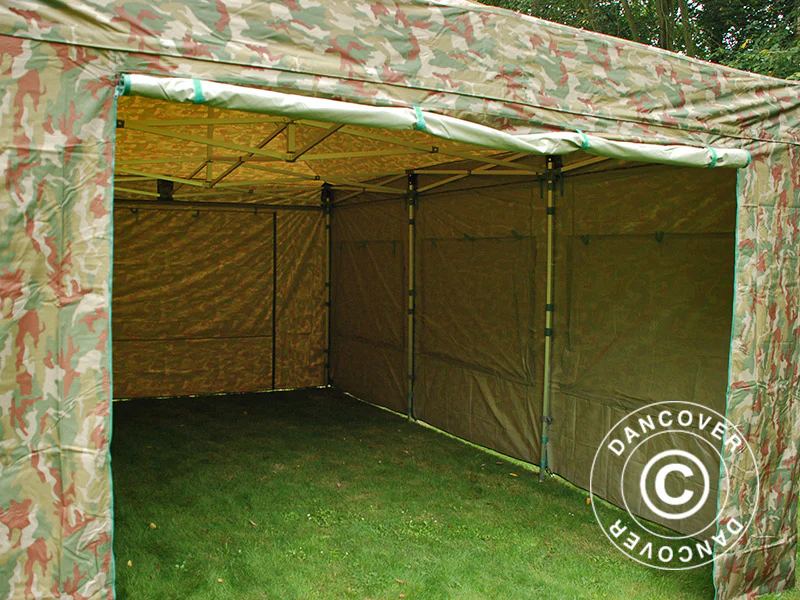 Namiot Ekspresowy FleXtents Xtreme 50 4x6m Kamuflaż/Wojskowy, mq 8 ściany boczne - Image 17