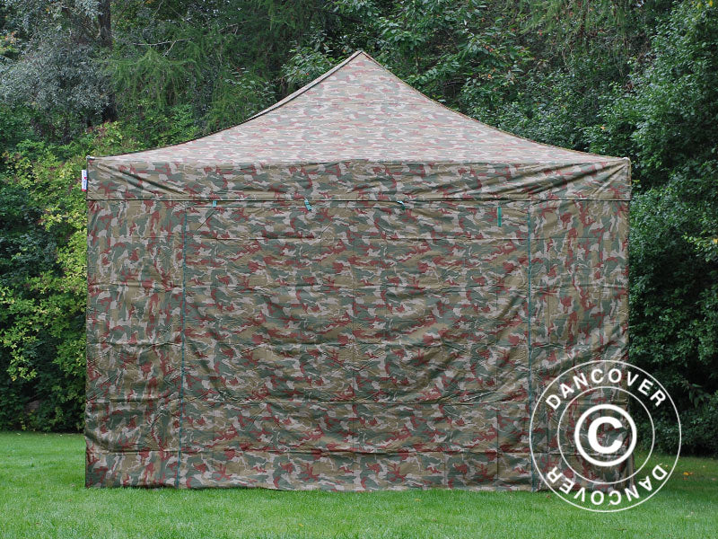 Namiot Ekspresowy FleXtents Xtreme 50 4x6m Kamuflaż/Wojskowy, mq 8 ściany boczne - Image 3