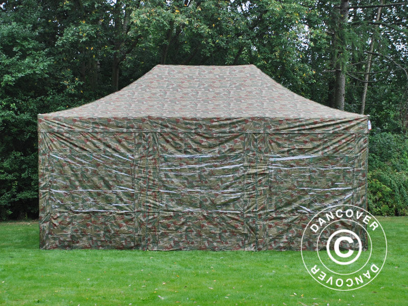 Namiot Ekspresowy FleXtents Xtreme 50 4x6m Kamuflaż/Wojskowy, mq 8 ściany boczne - Image 6