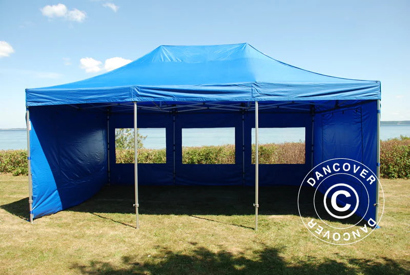 Namiot ekspresowy FleXtents Xtreme 50 4x6m Niebieski, mq 8 ściany boczne - Image 4