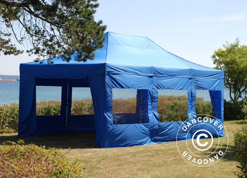 Namiot ekspresowy FleXtents Xtreme 50 4x6m Niebieski, mq 8 ściany boczne - Image 5