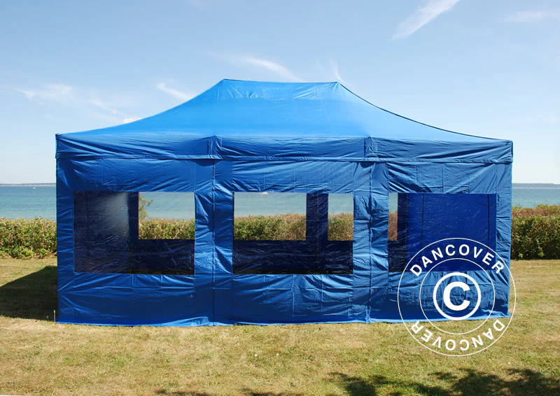 Namiot ekspresowy FleXtents Xtreme 50 4x6m Niebieski, mq 8 ściany boczne - Image 8