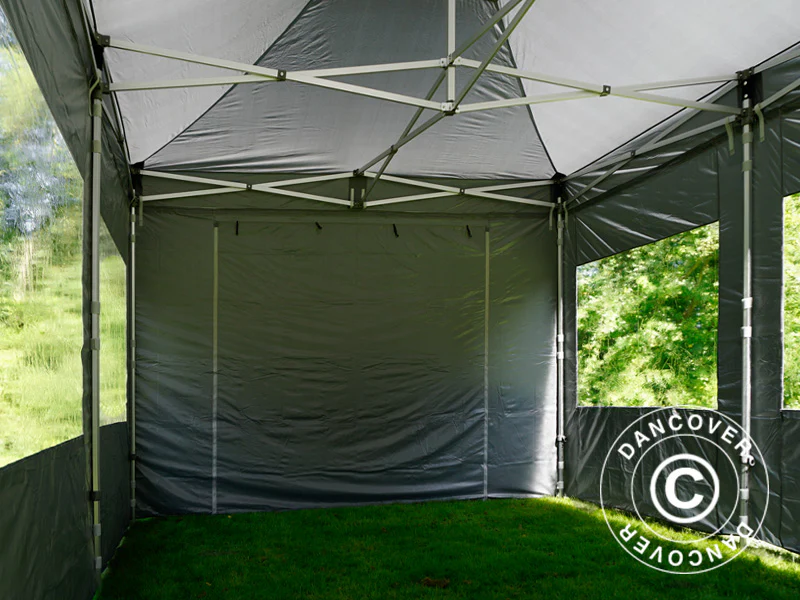 Namiot Ekspresowy FleXtents Xtreme 50 4x6m Szary, mq 8 ściany boczne - Image 4