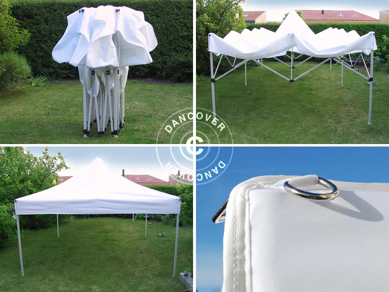 Namiot Ekspresowy FleXtents Xtreme 50 4x8m Bialy, mq 6 sciany boczne - Image 12