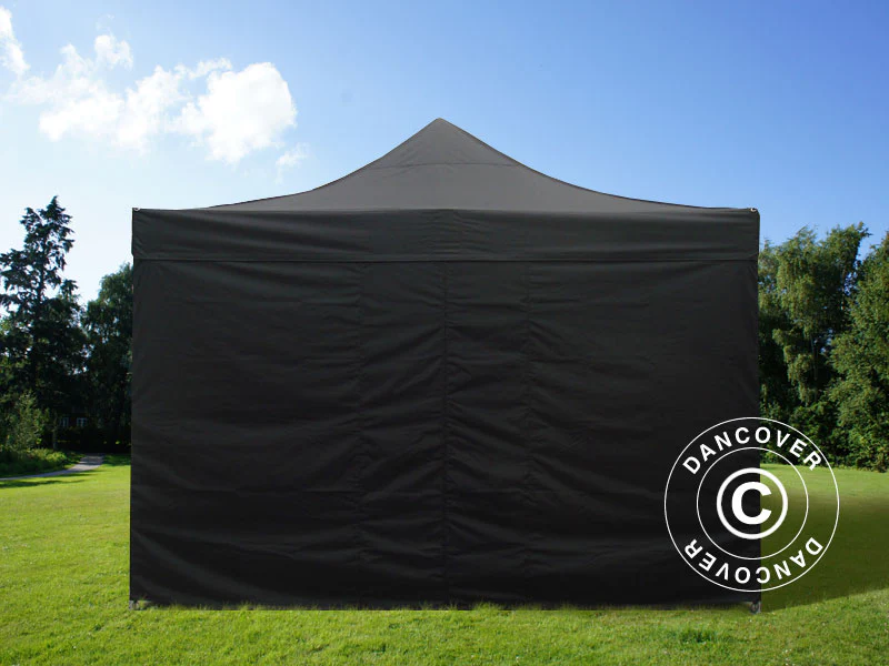 Namiot Ekspresowy FleXtents Xtreme 50 4x8m Czarny, mq 6 ściany boczne - Image 8