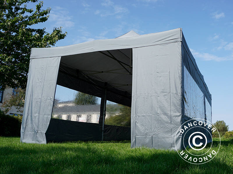 Namiot Ekspresowy FleXtents Xtreme 50 4x8m Szary, mq 6 ściany boczne - Image 10