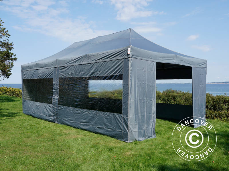 Namiot Ekspresowy FleXtents Xtreme 50 4x8m Szary, mq 6 ściany boczne - Image 22