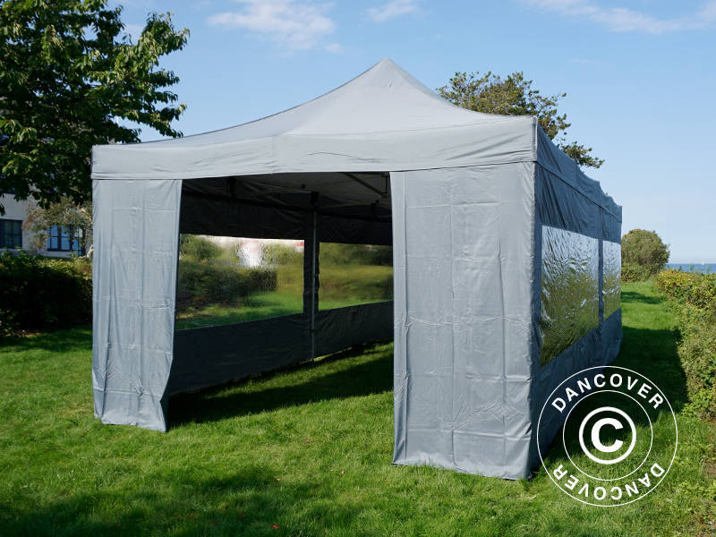 Namiot Ekspresowy FleXtents Xtreme 50 4x8m Szary, mq 6 ściany boczne - Image 23