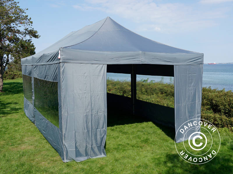 Namiot Ekspresowy FleXtents Xtreme 50 4x8m Szary, mq 6 ściany boczne - Image 40
