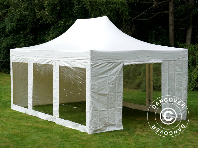 Namiot Ekspresowy FleXtents Xtreme 50 Heavy Duty 4x6m Biały, 8 ściany boczne - Image 3