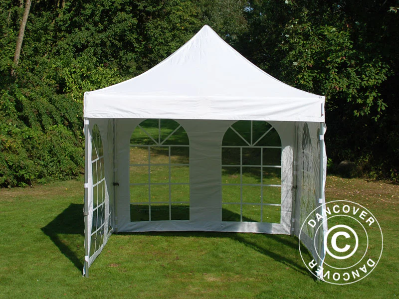 Namiot Ekspresowy FleXtents Xtreme 50 Vintage Style 3x3m Biały, mq 4 ściany boczne - Image 16