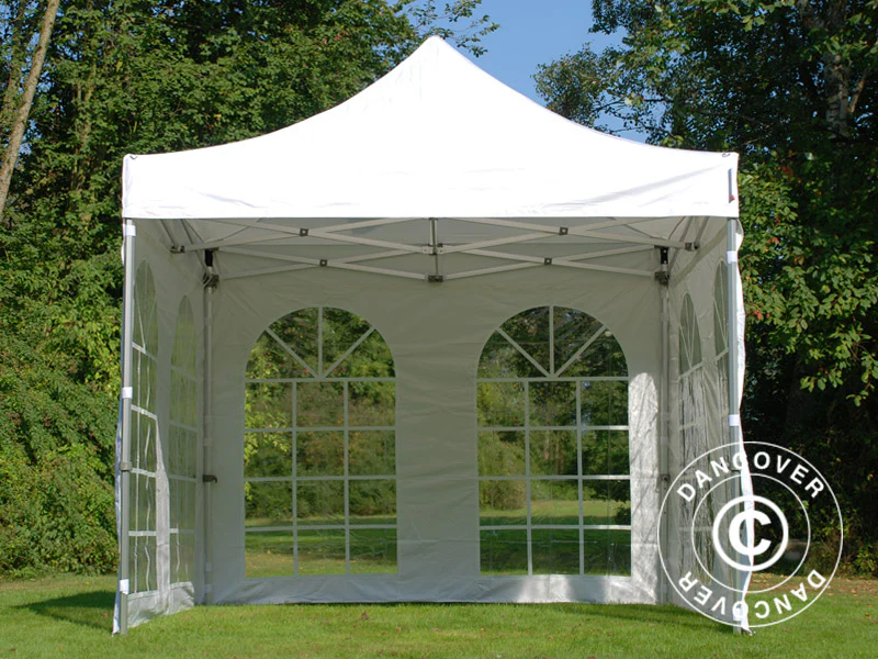 Namiot Ekspresowy FleXtents Xtreme 50 Vintage Style 3x3m Biały, mq 4 ściany boczne - Image 8