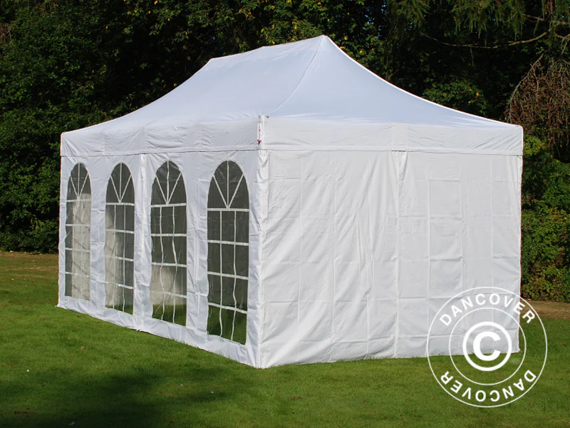 Namiot Ekspresowy FleXtents Xtreme 50 Vintage Style 3x6m Biały, mq 6 ściany boczne - Image 5