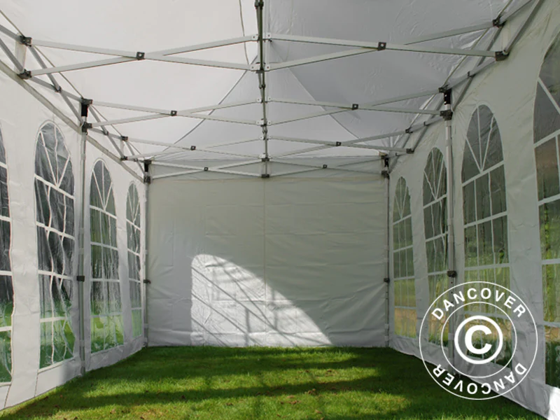 Namiot Ekspresowy FleXtents Xtreme 50 Vintage Style 3x6m Biały, mq 6 ściany boczne - Image 9