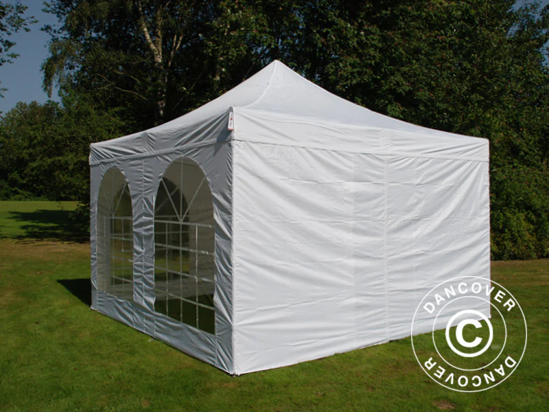 Namiot Ekspresowy FleXtents Xtreme 50 Vintage Style 4x4m Biały, mq 4 ściany boczne - Image 15