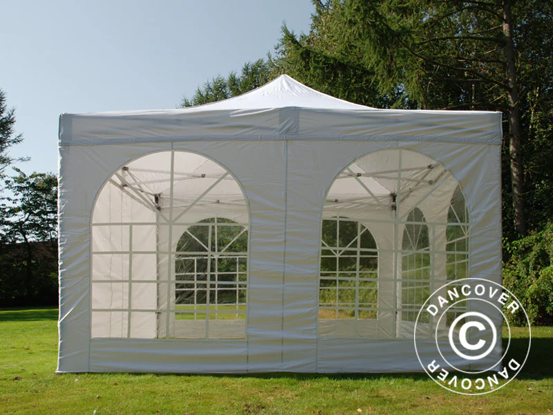 Namiot Ekspresowy FleXtents Xtreme 50 Vintage Style 4x4m Biały, mq 4 ściany boczne - Image 16
