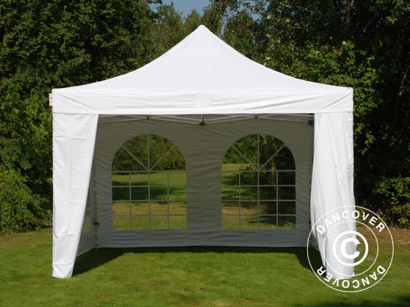 Namiot Ekspresowy FleXtents Xtreme 50 Vintage Style 4x4m Biały, mq 4 ściany boczne - Image 4