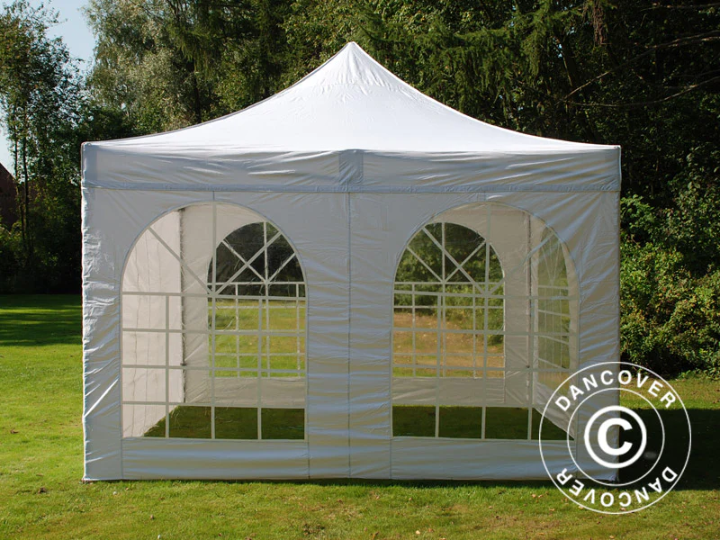 Namiot Ekspresowy FleXtents Xtreme 50 Vintage Style 4x4m Biały, mq 4 ściany boczne - Image 7