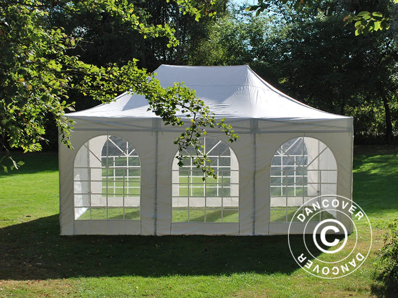 Namiot Ekspresowy FleXtents Xtreme 50 Vintage Style 4x6m Biały, mq 8 ściany boczne - Image 13