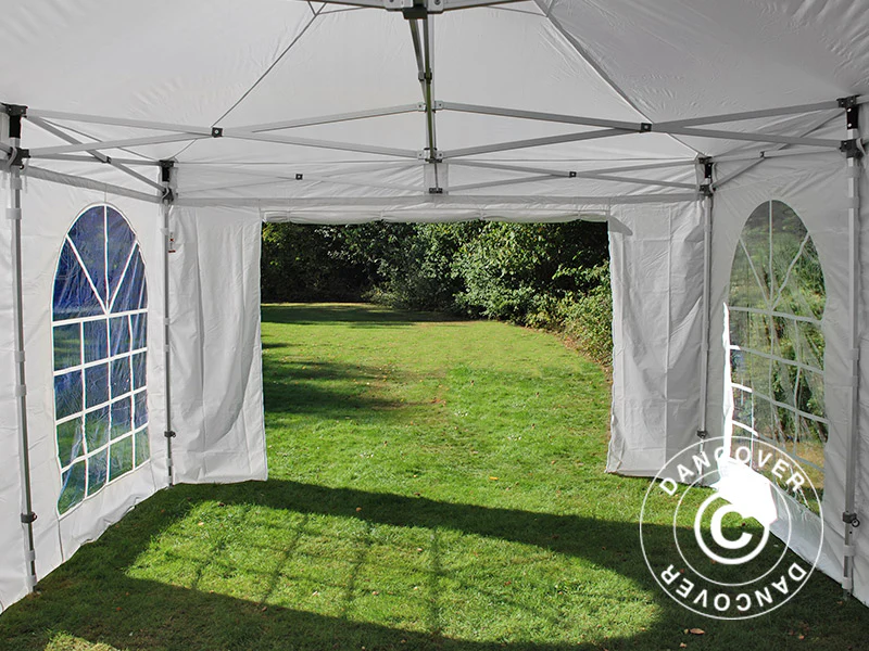 Namiot Ekspresowy FleXtents Xtreme 50 Vintage Style 4x6m Biały, mq 8 ściany boczne - Image 15