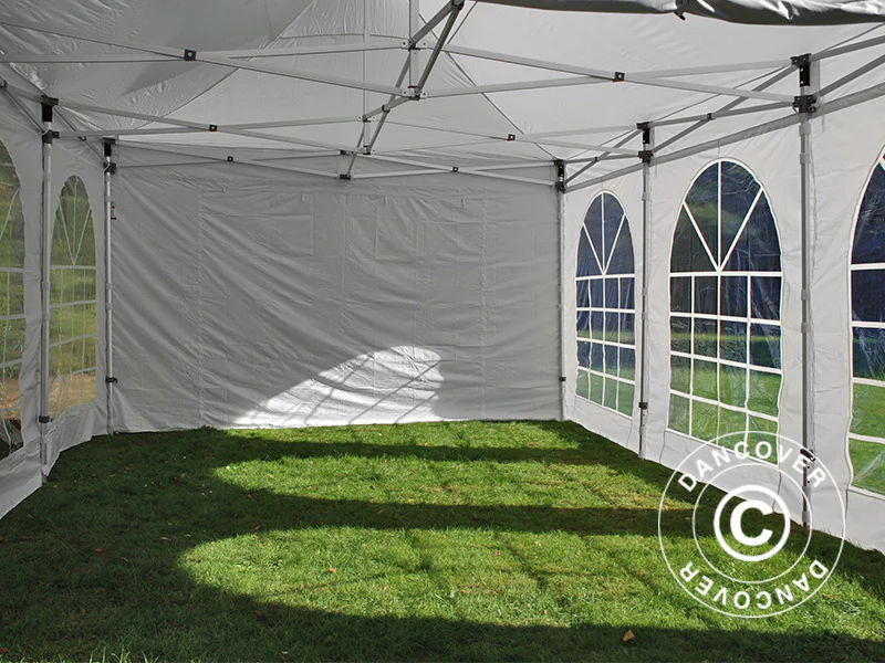Namiot Ekspresowy FleXtents Xtreme 50 Vintage Style 4x6m Biały, mq 8 ściany boczne - Image 16