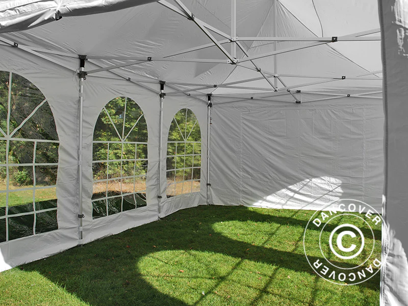 Namiot Ekspresowy FleXtents Xtreme 50 Vintage Style 4x6m Biały, mq 8 ściany boczne - Image 18