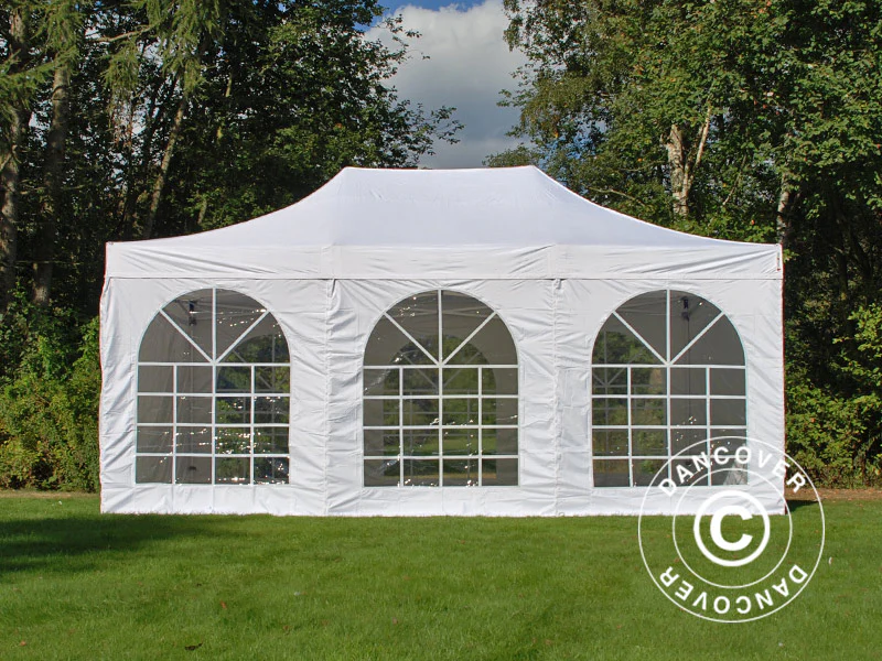 Namiot Ekspresowy FleXtents Xtreme 50 Vintage Style 4x6m Biały, mq 8 ściany boczne - Image 30